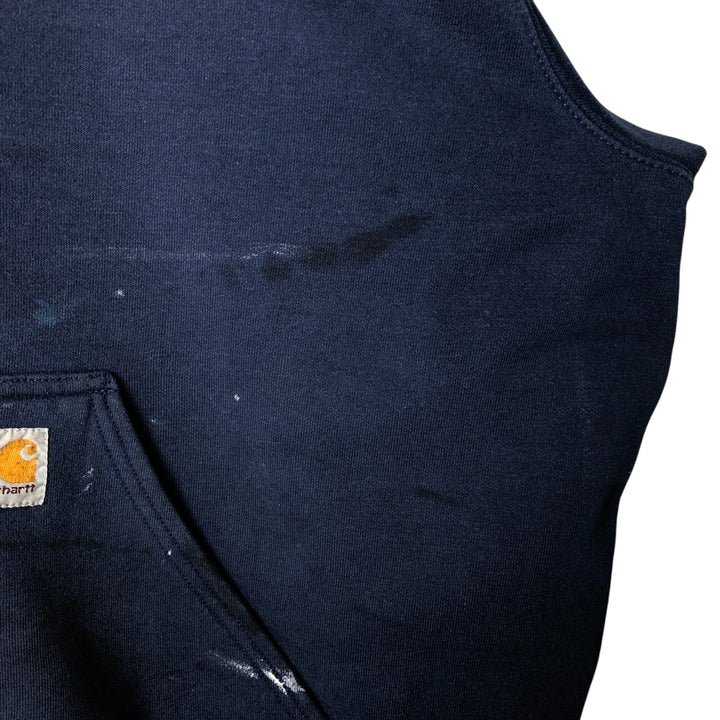 Carhartt Painted Sweat Pullover Hoodie, Men's XL Size cotton navy blue type Vintage Second Hand