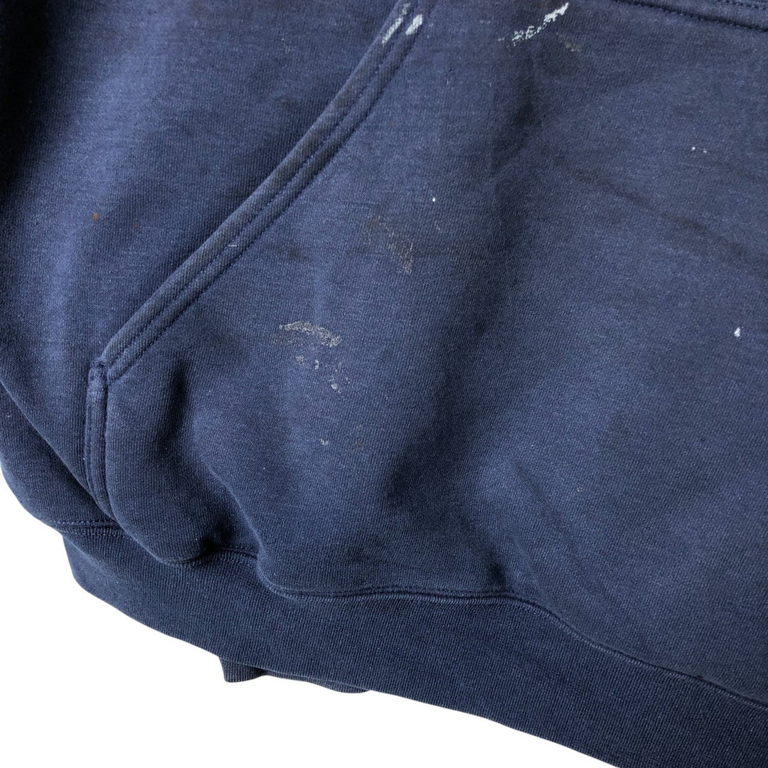 Carhartt Painted Sweat Pullover Hoodie, Men's XL Size cotton navy blue type Vintage Second Hand