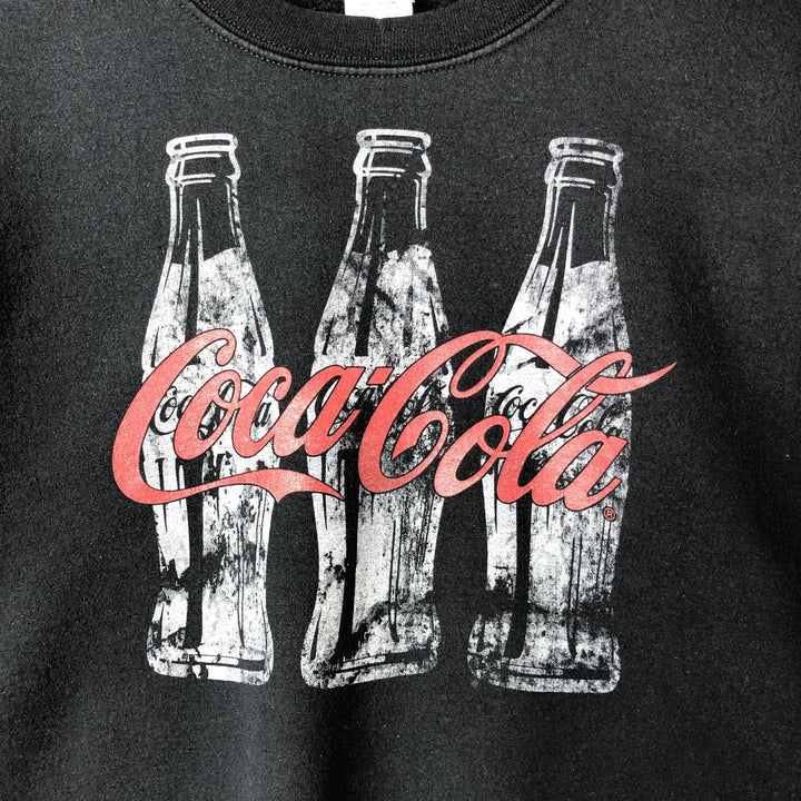 Gildan Coca-Cola Advertising Sweatshirt, Men's Size L cotton black type Vintage Second Hand