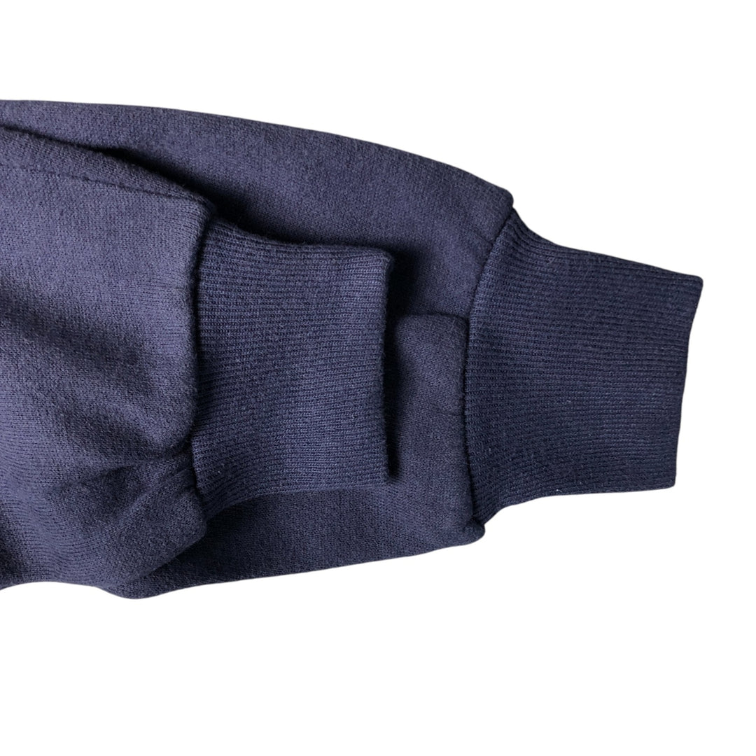 80s-90'S Jerzees Plain Blank Sweatshirt Trainer Made in USA Men's Size L Vintage cotton navy blue type Vintage Second Hand