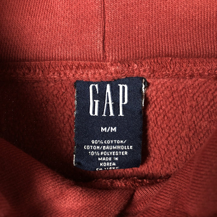 GAP Sweat Pullover Hoodie, Men's Size M cotton bordeaux Vintage Second Hand