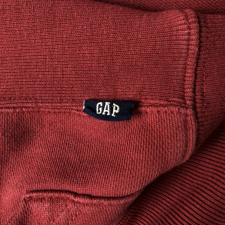 GAP Sweat Pullover Hoodie, Men's Size M cotton bordeaux Vintage Second Hand