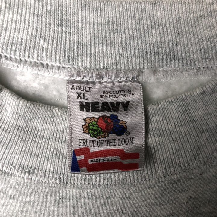90'S Fruit of the Loom Harley-Davidson Advertising Sweatshirt, Made in USA, Men's XL cotton gray type Vintage Second Hand