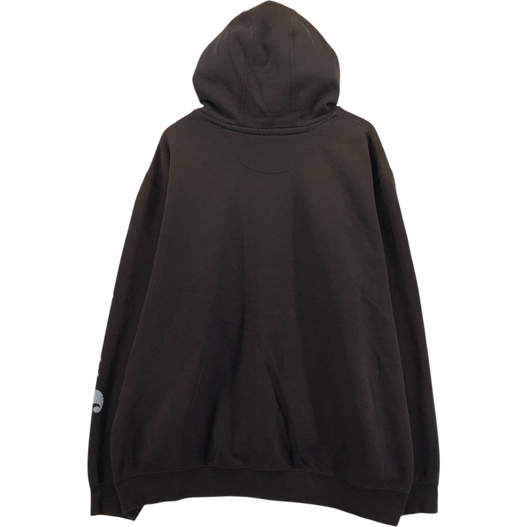Carhartt ORIGINAL FIT sweatshirt pullover hoodie, men's XL size cotton brown type Vintage Second Hand