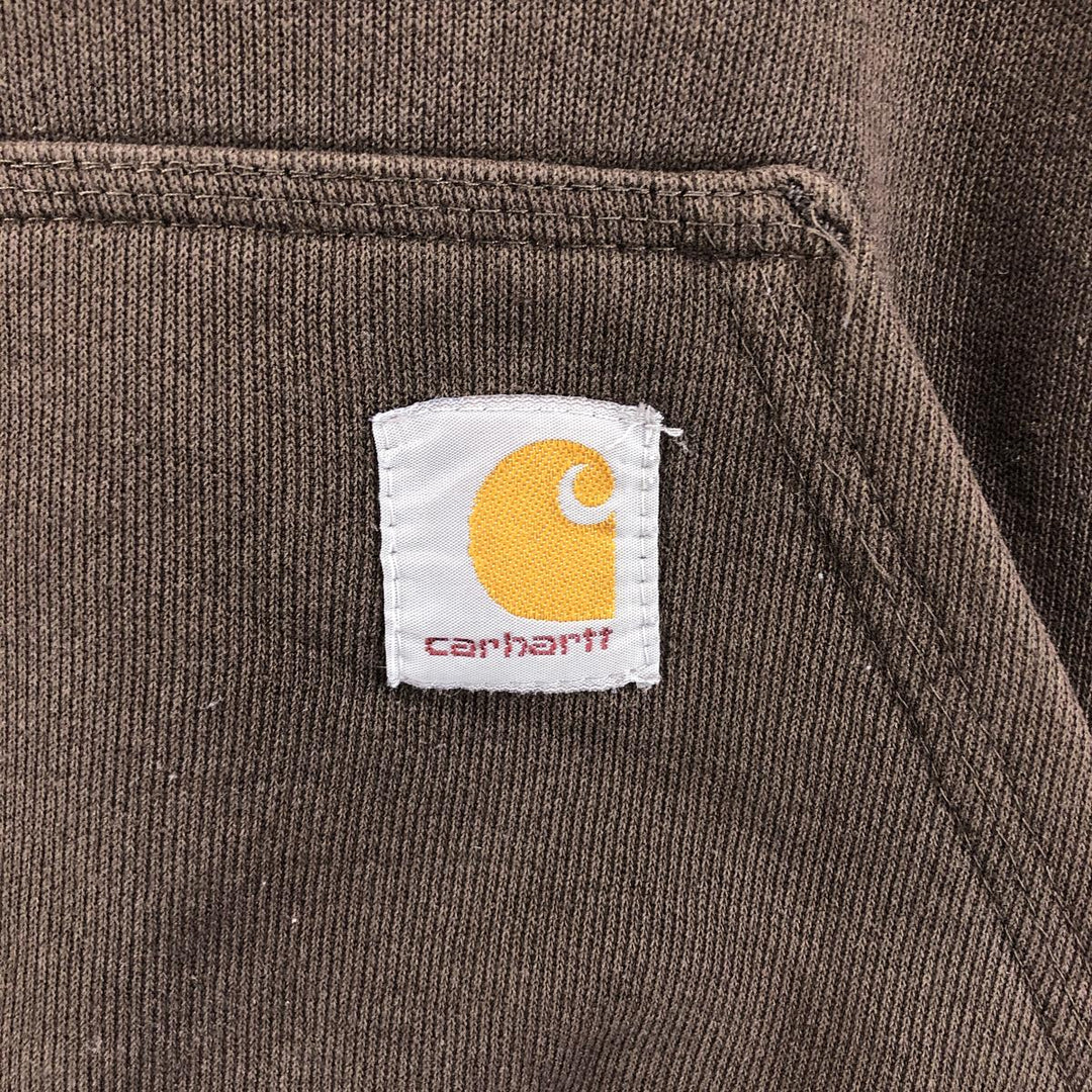 Carhartt ORIGINAL FIT sweatshirt pullover hoodie, men's XL size cotton brown type Vintage Second Hand