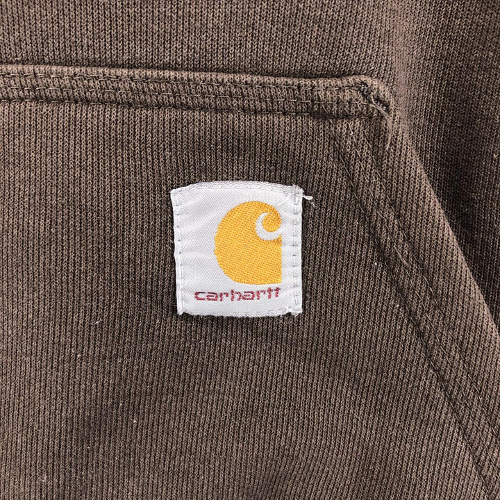 Carhartt ORIGINAL FIT sweatshirt pullover hoodie, men's XL size cotton brown type Vintage Second Hand