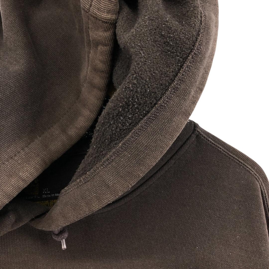 Carhartt ORIGINAL FIT sweatshirt pullover hoodie, men's XL size cotton brown type Vintage Second Hand