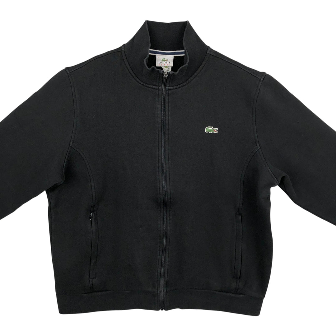 Lacoste LACOSTE SPORT French-designed full-zip sweatshirt, men's size L cotton black type Vintage Second Hand
