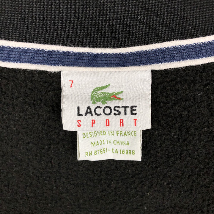 Lacoste LACOSTE SPORT French-designed full-zip sweatshirt, men's size L cotton black type Vintage Second Hand