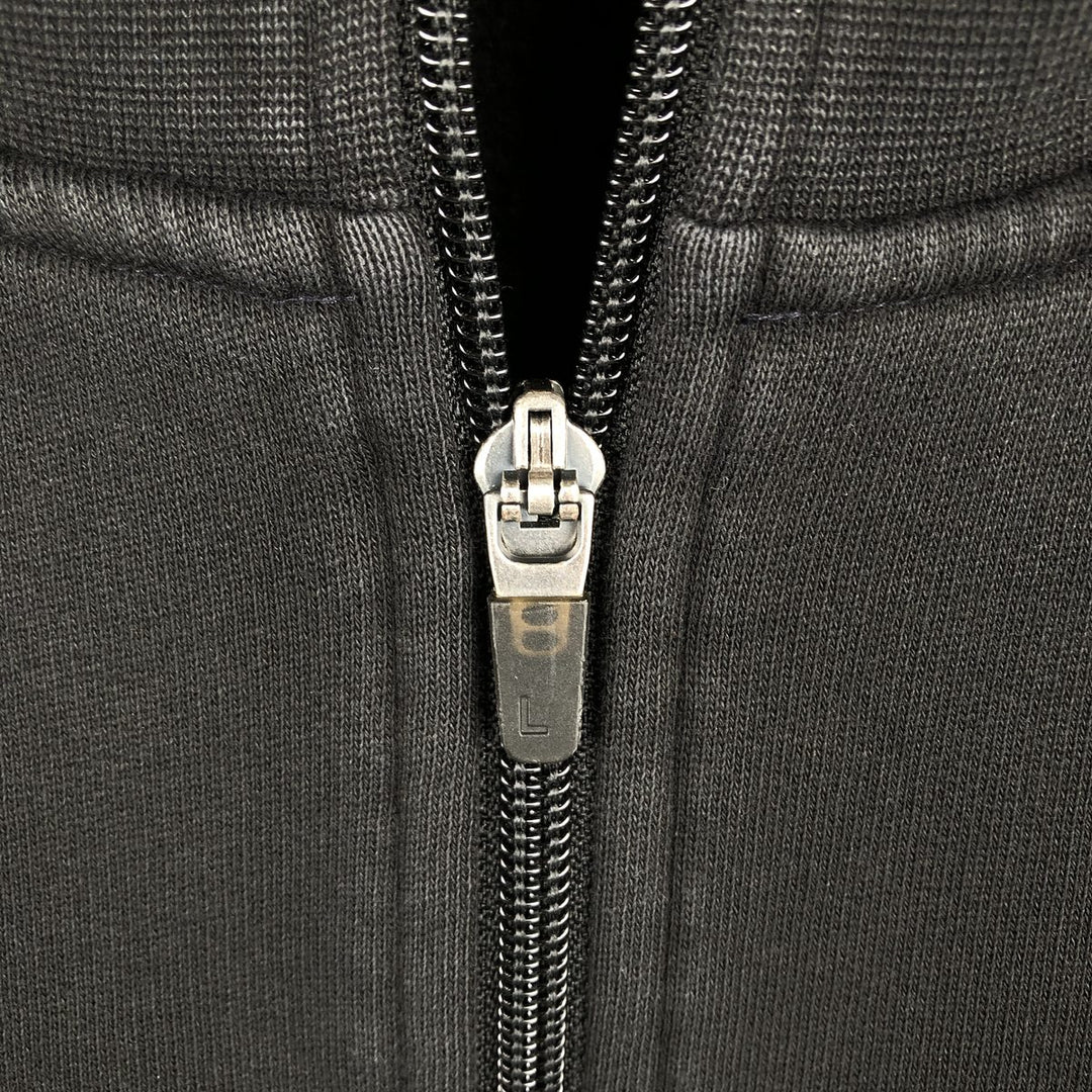 Lacoste LACOSTE SPORT French-designed full-zip sweatshirt, men's size L cotton black type Vintage Second Hand