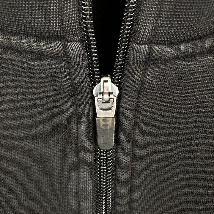 Lacoste LACOSTE SPORT French-designed full-zip sweatshirt, men's size L cotton black type Vintage Second Hand