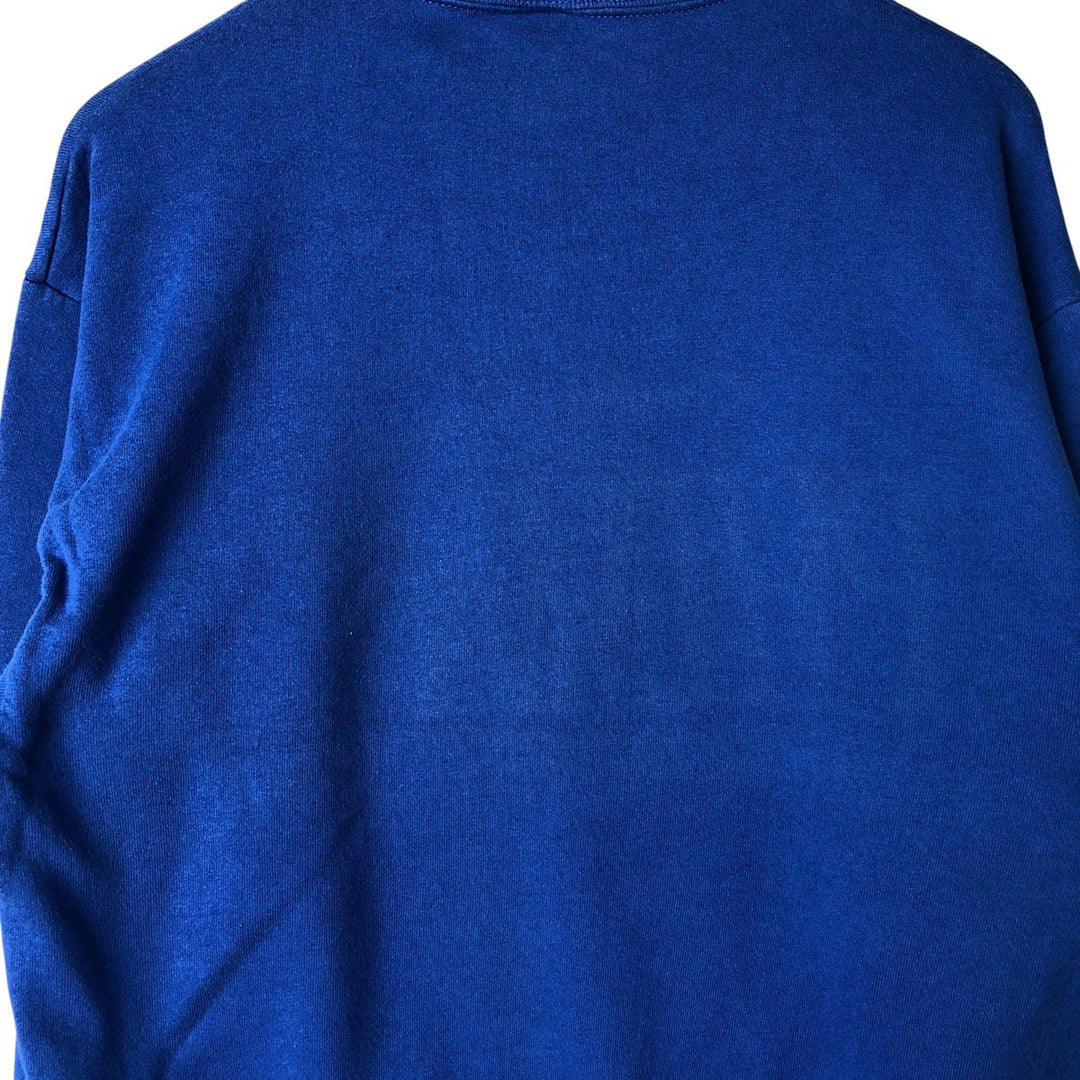 Vintage 80s-90'S Jerzees PHIMA Print Sweatshirt, Made in USA, Men's Size L cotton blue type Vintage Second Hand