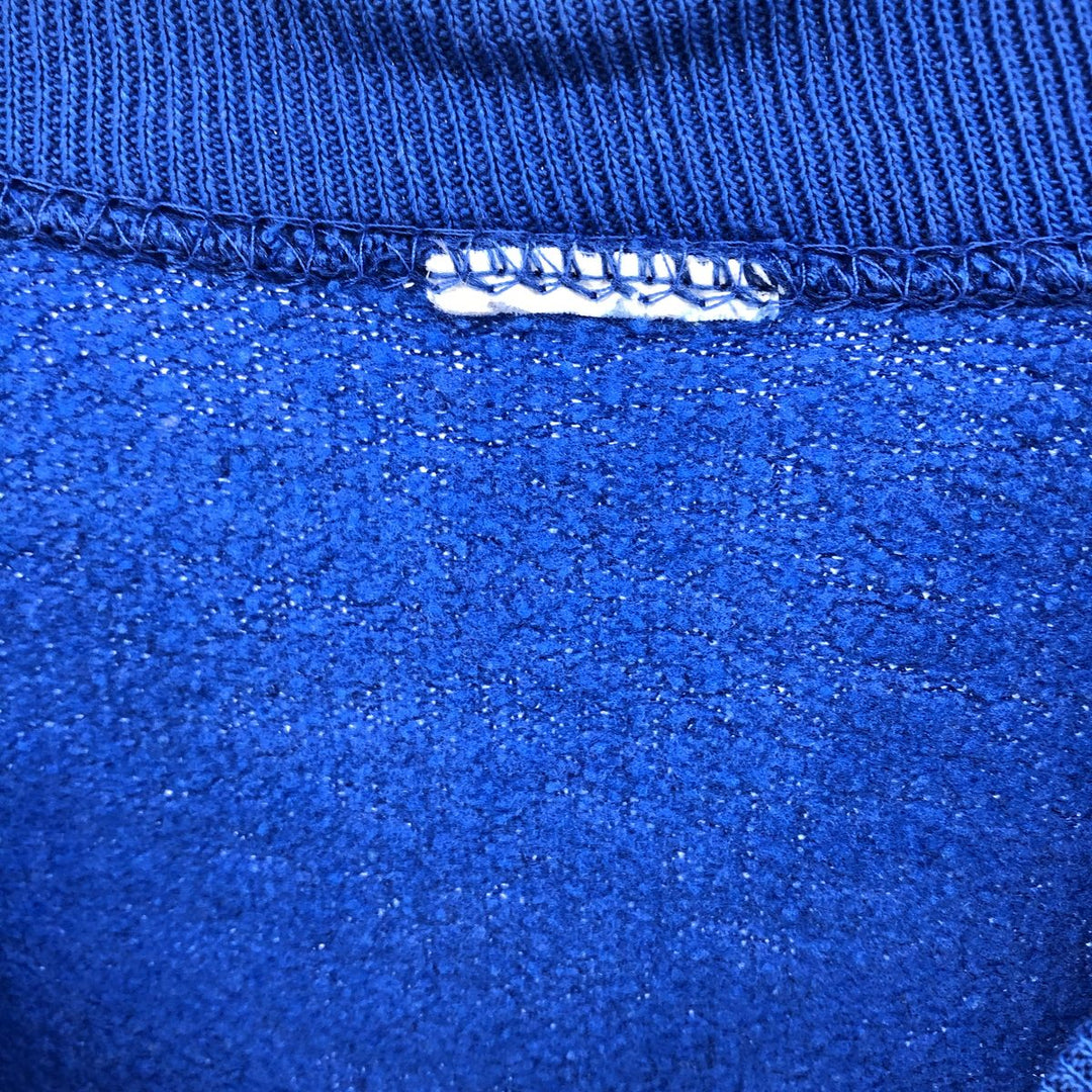 SNOOPY character sweatshirt, men's size L unclear blue type Vintage Second Hand