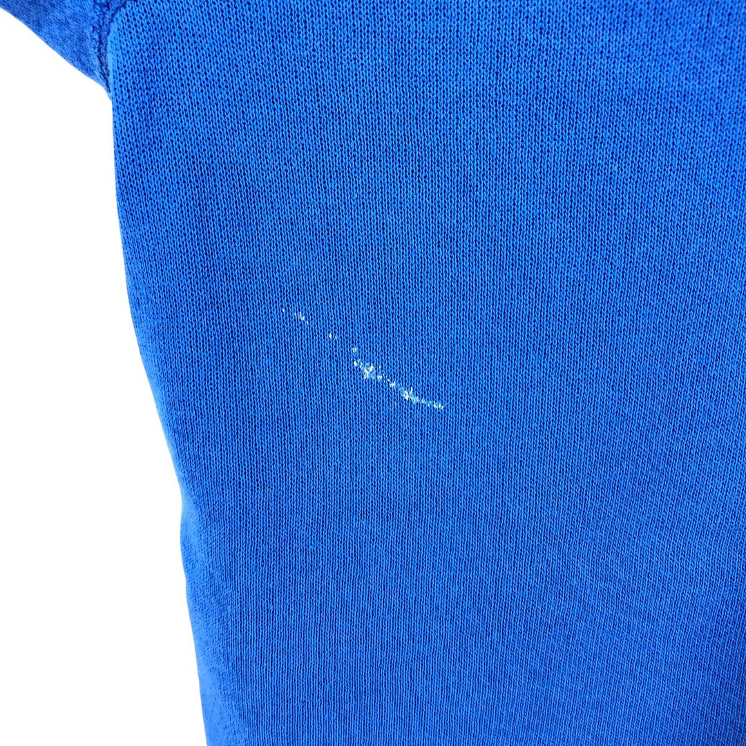 SNOOPY character sweatshirt, men's size L unclear blue type Vintage Second Hand