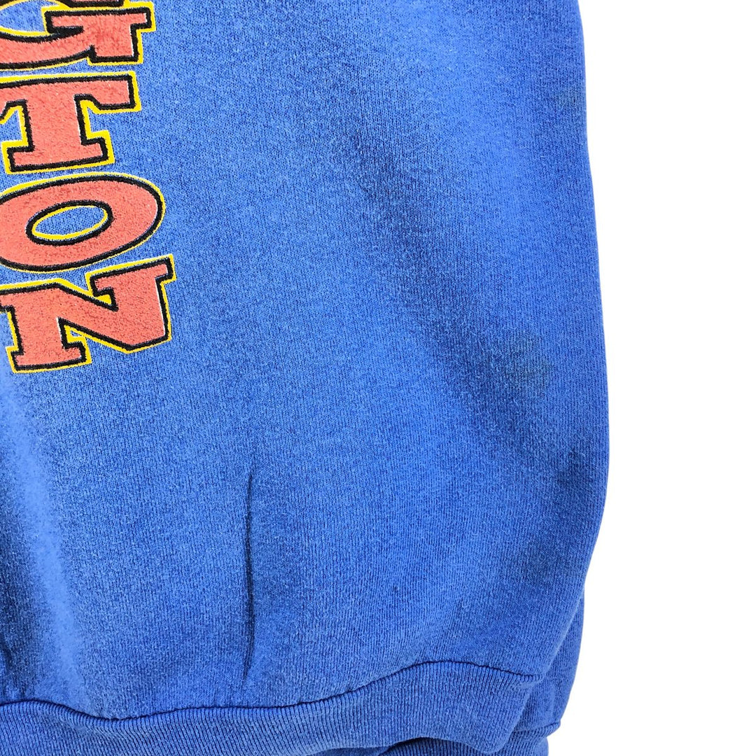 90'S Looney Tunes character sweatshirt, men's size XL, featuring the NFL Washington Redskins unclear blue type Vintage Second Hand
