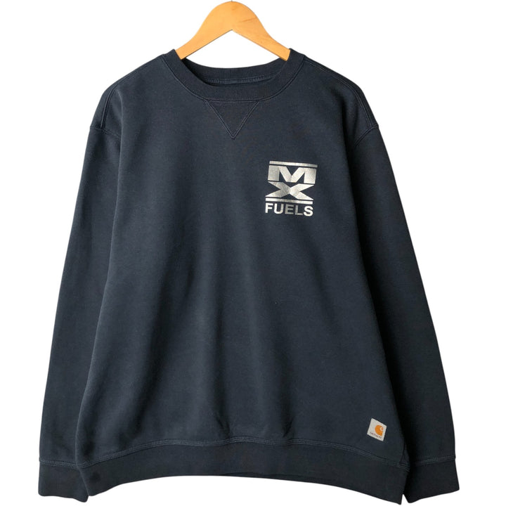 Carhartt Original Fit Printed Sweatshirt, Men's XL unclear navy blue type Vintage Second Hand