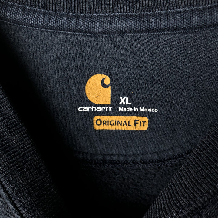 Carhartt Original Fit Printed Sweatshirt, Men's XL unclear navy blue type Vintage Second Hand