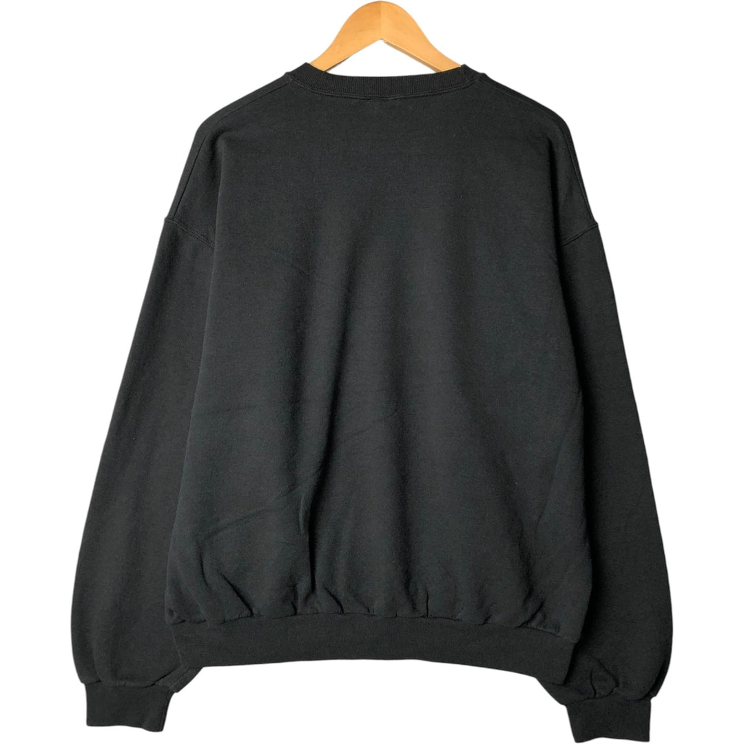 90s~00'S Jerzees Plain Blank Sweatshirt Trainer Men's Size L Vintage cotton black type Vintage Second Hand