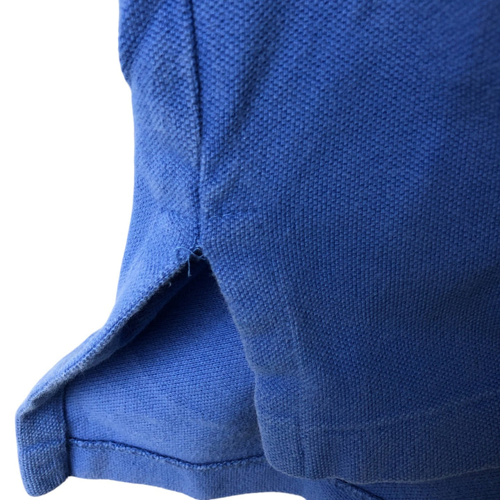 Ralph Lauren POLO by Ralph Lauren short sleeve polo shirt, men's XL size cotton blue type Vintage Second Hand