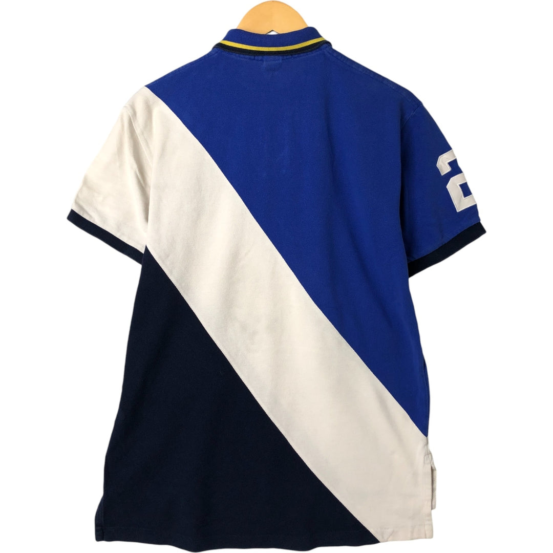 Ralph Lauren POLO by Ralph Lauren short sleeve polo shirt, men's size M cotton blue type Vintage Second Hand
