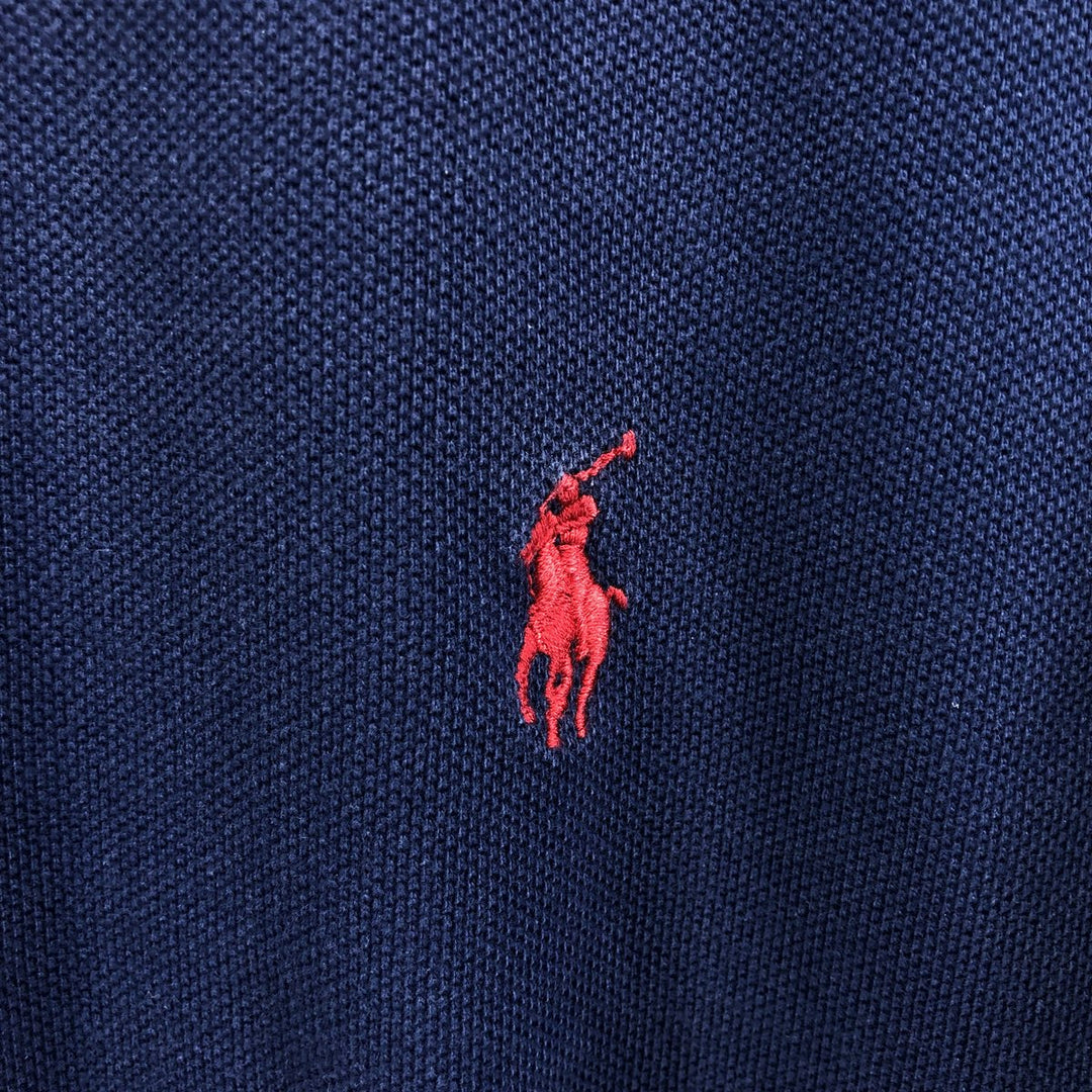 Ralph Lauren POLO by Ralph Lauren short sleeve polo shirt, men's size XXL cotton navy blue type Vintage Second Hand