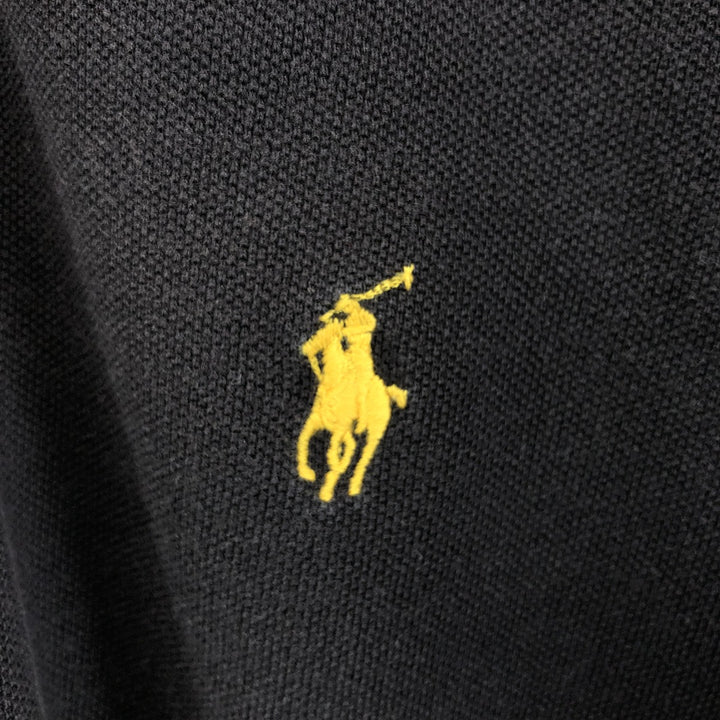 Ralph Lauren POLO by Ralph Lauren short sleeve polo shirt, men's XL size cotton black type Vintage Second Hand