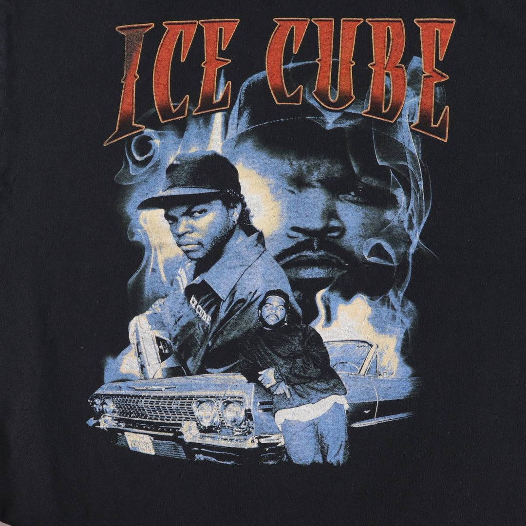 ICE CUBE Ice Cube Band T-shirt, Band T, Men's XL size unclear black type Vintage Second Hand