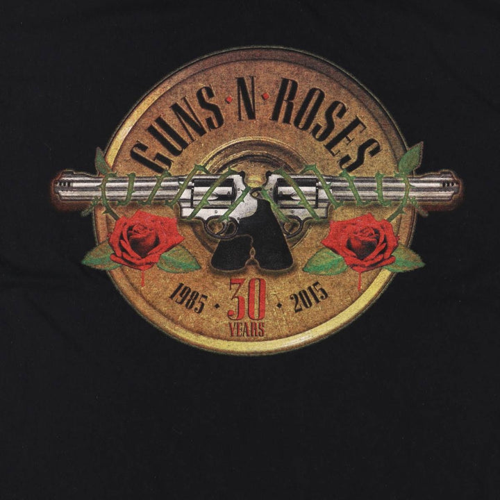 Guns N' Roses Band T-shirt, Made in the UK, Men's XL size cotton black type Vintage Second Hand