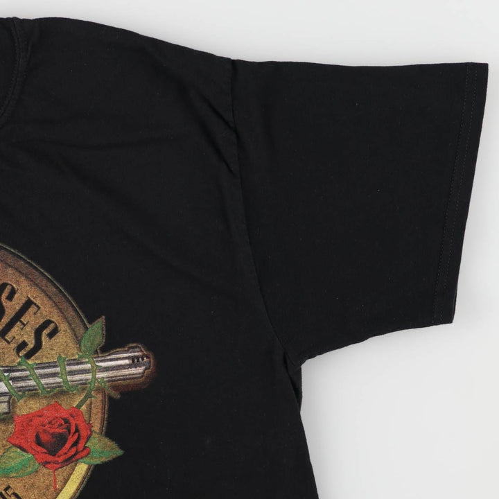 Guns N' Roses Band T-shirt, Made in the UK, Men's XL size cotton black type Vintage Second Hand