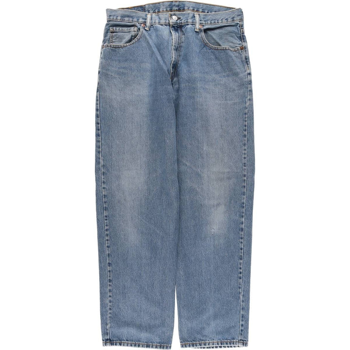 Levi's 550 tapered denim pants for men, size w35 cotton blue type Vintage Second Hand