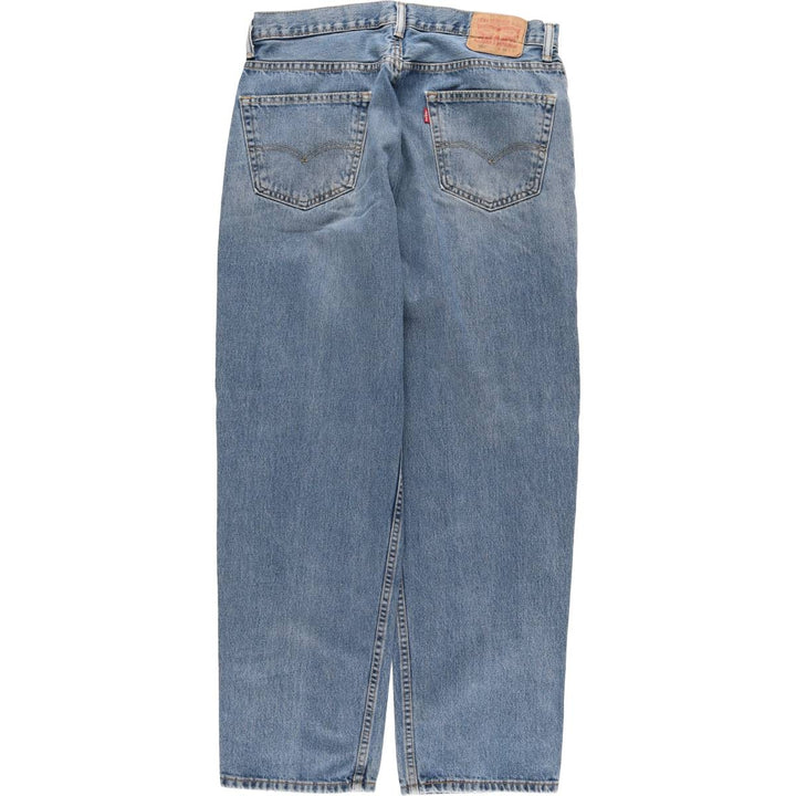 Levi's 550 tapered denim pants for men, size w35 cotton blue type Vintage Second Hand