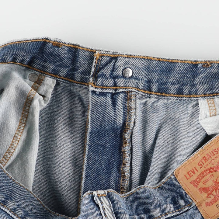 Levi's 550 tapered denim pants for men, size w35 cotton blue type Vintage Second Hand