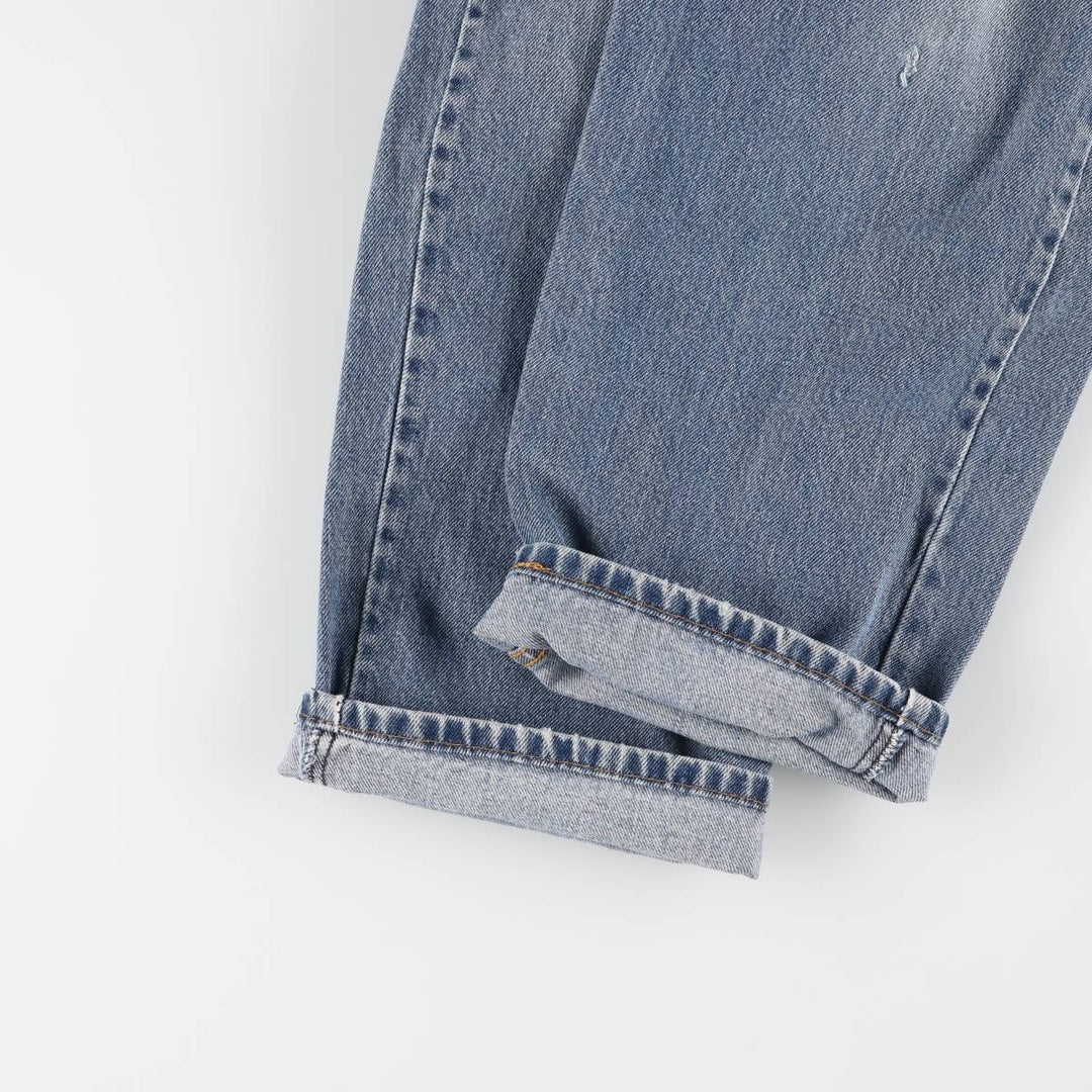 Levi's 550 tapered denim pants for men, size w35 cotton blue type Vintage Second Hand