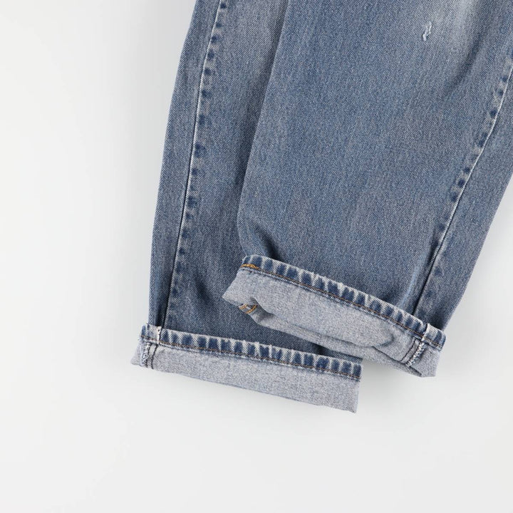 Levi's 550 tapered denim pants for men, size w35 cotton blue type Vintage Second Hand