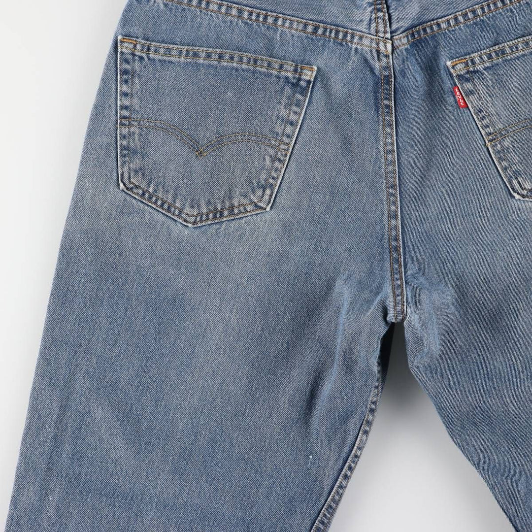 Levi's 550 tapered denim pants for men, size w35 cotton blue type Vintage Second Hand
