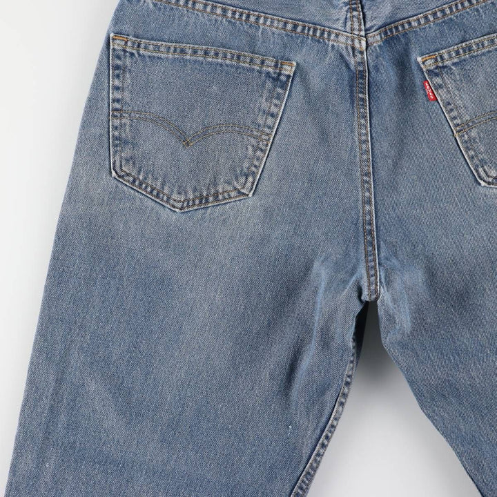 Levi's 550 tapered denim pants for men, size w35 cotton blue type Vintage Second Hand