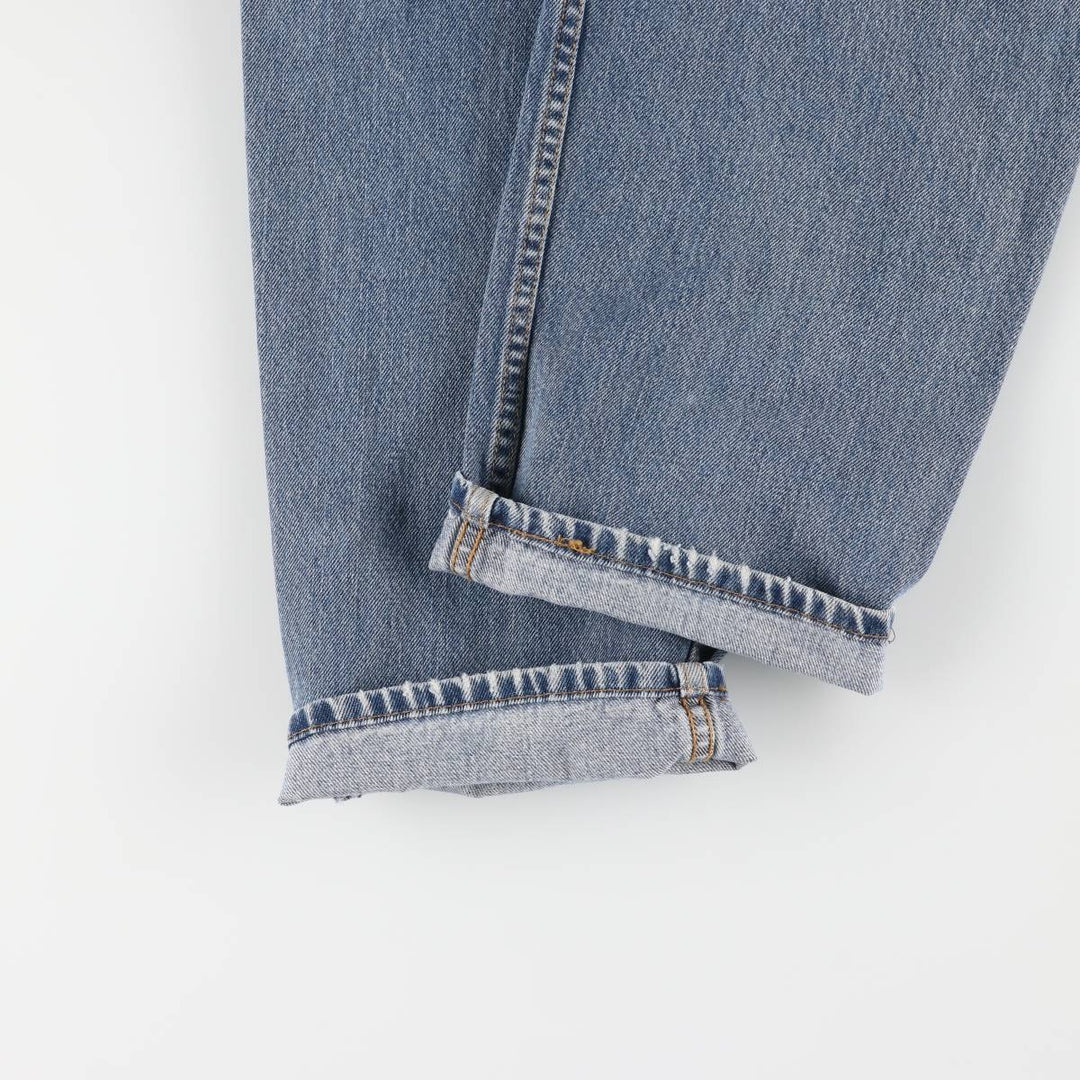 Levi's 550 tapered denim pants for men, size w35 cotton blue type Vintage Second Hand