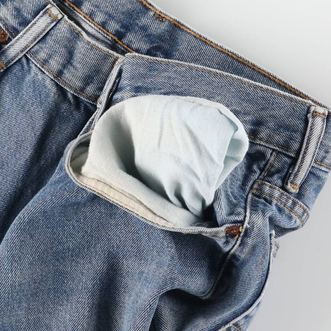 Levi's 550 tapered denim pants for men, size w35 cotton blue type Vintage Second Hand