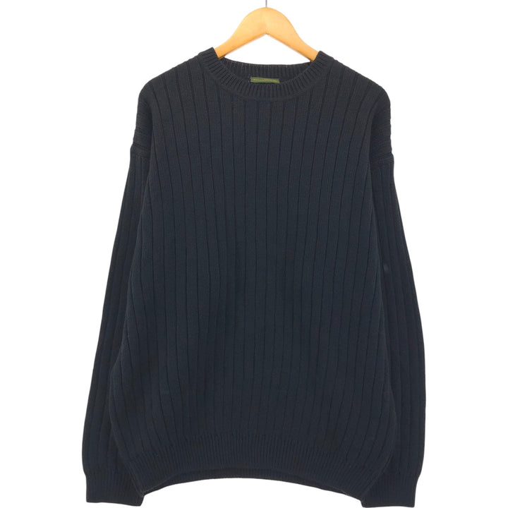 90s-00'S Timberland Ribbed Cotton Knit Sweater, Men's Size XL cotton black type Vintage Second Hand