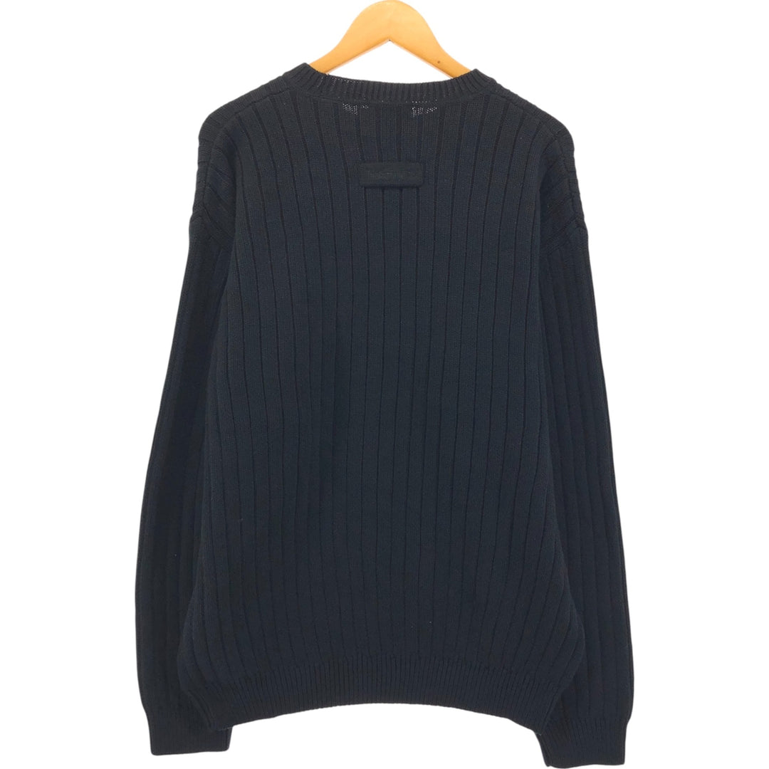 90s-00'S Timberland Ribbed Cotton Knit Sweater, Men's Size XL cotton black type Vintage Second Hand
