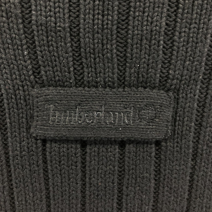 90s-00'S Timberland Ribbed Cotton Knit Sweater, Men's Size XL cotton black type Vintage Second Hand