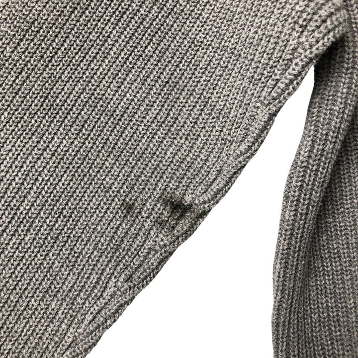 NAUTICA Roll Neck Cotton Knit Sweater, Men's Size L Lamy gray type Vintage Second Hand
