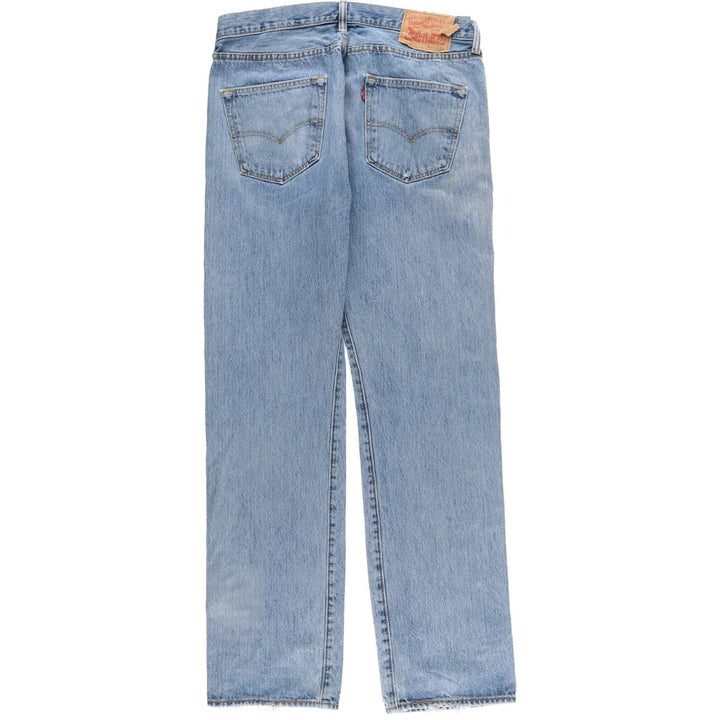 Levi's 501 straight denim pants for men, size W34 cotton blue type Vintage Second Hand