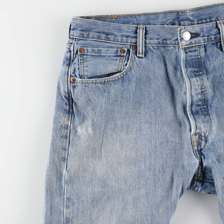 Levi's 501 straight denim pants for men, size W34 cotton blue type Vintage Second Hand