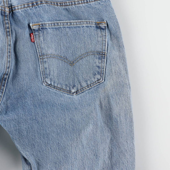 Levi's 501 straight denim pants for men, size W34 cotton blue type Vintage Second Hand