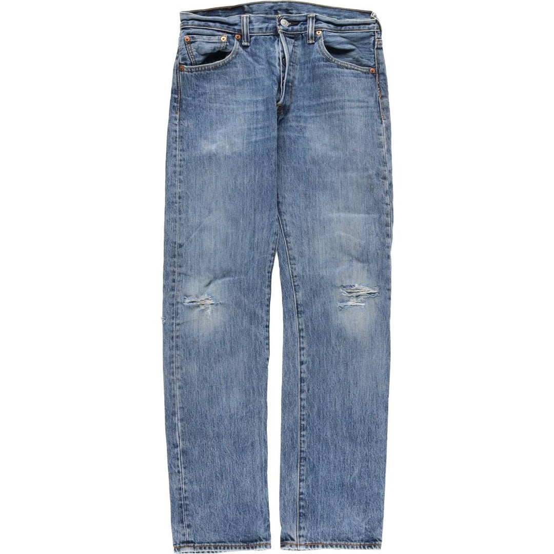 Levi's 501 straight denim pants for men, equivalent to w31 cotton blue type Vintage Second Hand