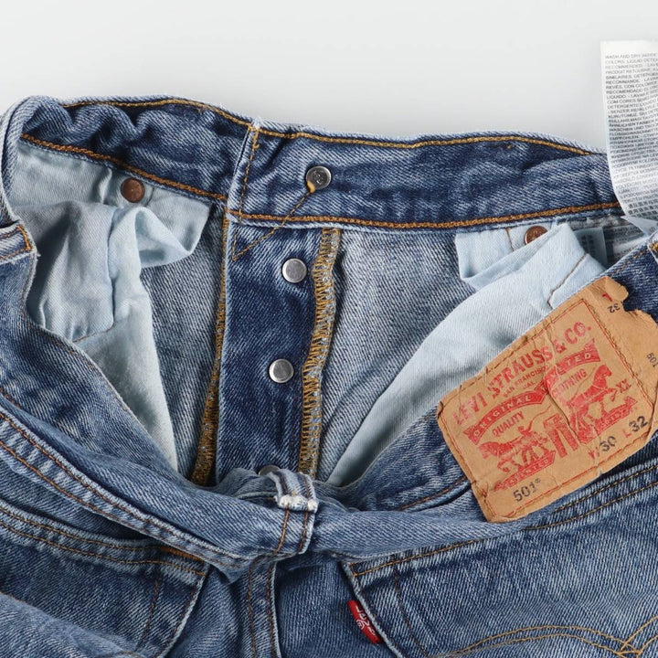 Levi's 501 straight denim pants for men, equivalent to w31 cotton blue type Vintage Second Hand