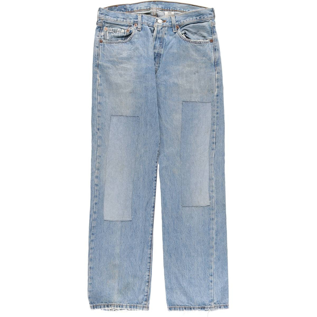 Levi's 501 straight denim pants for men, size W34 cotton blue type Vintage Second Hand
