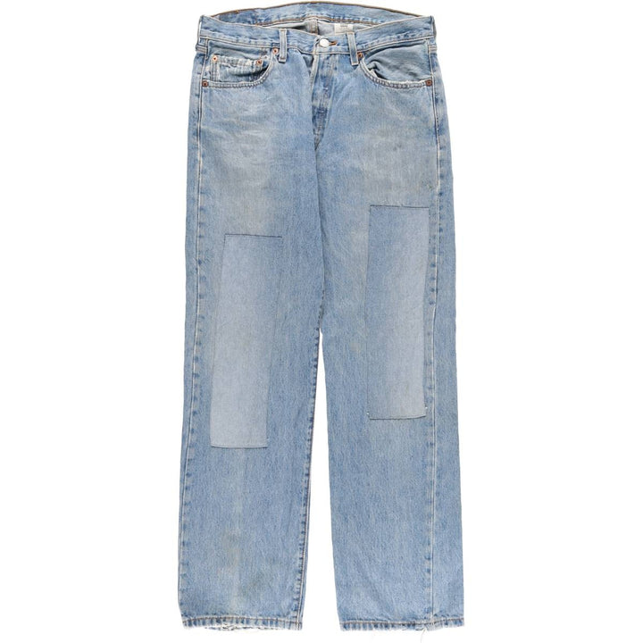 Levi's 501 straight denim pants for men, size W34 cotton blue type Vintage Second Hand