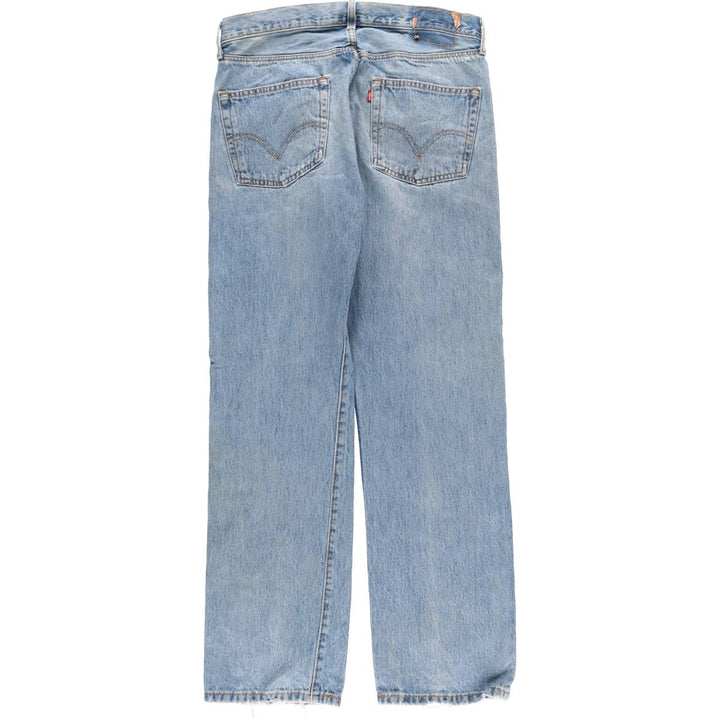 Levi's 501 straight denim pants for men, size W34 cotton blue type Vintage Second Hand
